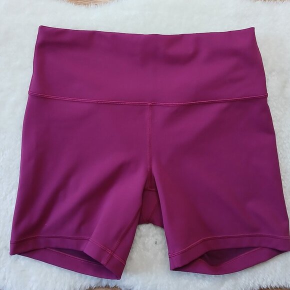 Lululemon Wunder Train High Rise Short 6" Magenta Purple Size 12 - Picture 6 of 8
